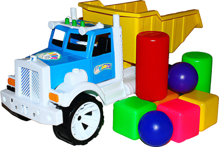 Camion Încărcat cu Cuburi, 46cm 