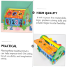 Căsuță interactivă educativă cu ciocan și forme geometrice