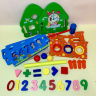 Căsuță interactivă educativă cu ciocan și forme geometrice