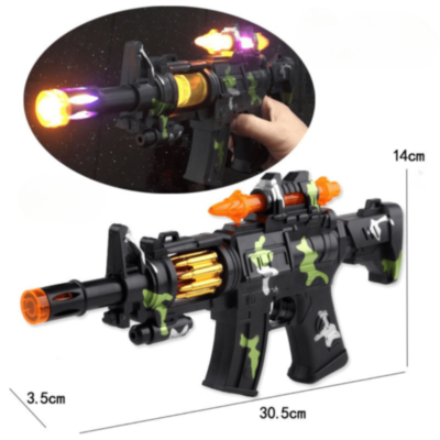 Mitralieră Jucărie cu Lumină și Sunet | image
