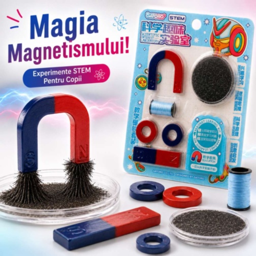 Set STEM Magnetic pentru Experimente și Învățare prin Joacă