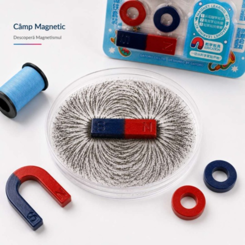 Set STEM Magnetic pentru Experimente și Învățare prin Joacă