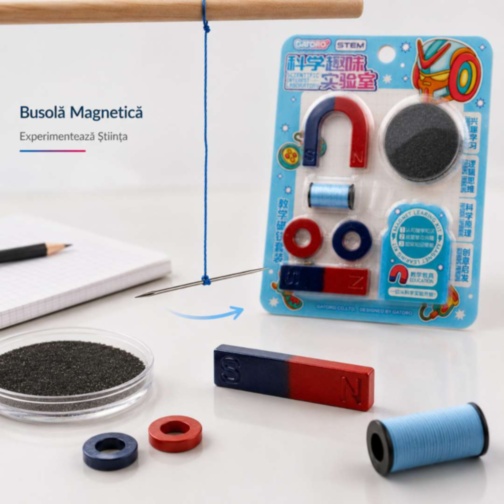 Set STEM Magnetic pentru Experimente și Învățare prin Joacă