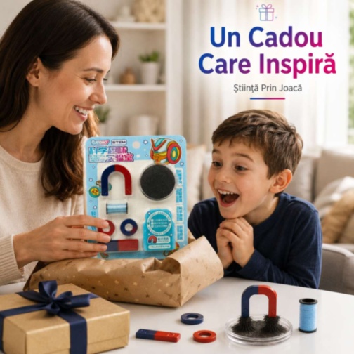 Set STEM Magnetic pentru Experimente și Învățare prin Joacă