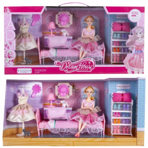 Mega Set Dormitor Luxos Barbie cu Păpușă