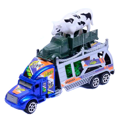 Camion cu Trailer și Animale, 23cm