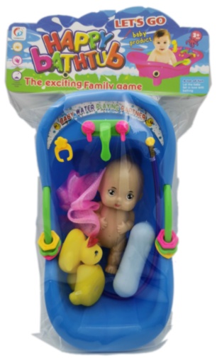 Bebeluș cu Cădiță, Rățușcă și Accesorii de Baie