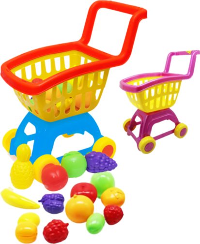 Cărucior de Cumpărături Supermarket cu 15 Fructe
