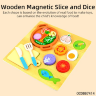 Set magnetic de gătit cu legume și pește
