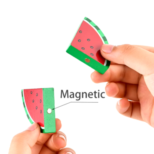 Set magnetic de gătit cu legume și pește