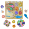 Set magnetic de gătit cu legume și pește