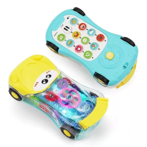 Mașină Interactivă cu Telefon Bebe – Lumină și Sunete