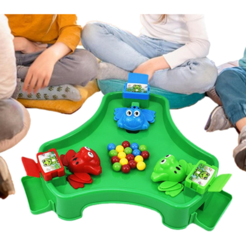 Joc Interactiv Crazy Frog cu Broscuțe Mâncăcioase și Bile Colorate