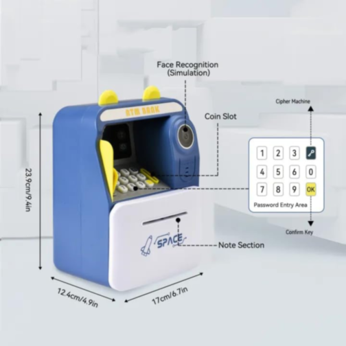Pușculiță Interactivă ATM cu Recunoaștere Facială Simulată