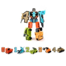 Robot Transformabil „Digital Cool Team” - Set de 5 Vehicule