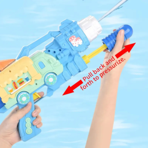 Pistol cu Apă 750 ml, Design Food Truck (culoare aleatorie)