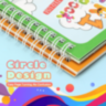1buc. Carte Magică de Colorat Reutilizabilă cu Apă (model aleatoriu)