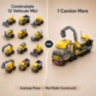 Set Construcție 12 în 1 Vehicule de Șantier 332 Piese