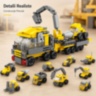 Set Construcție 12 în 1 Vehicule de Șantier 332 Piese