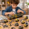 Set Construcție 12 în 1 Vehicule de Șantier 332 Piese