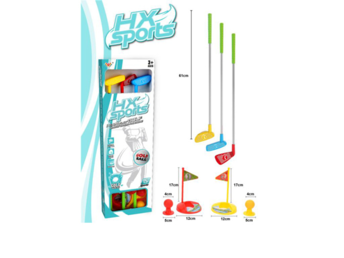 Set Golf, 3 Crose, Mingi și Accesorii