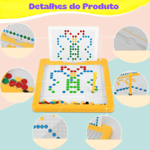 Tabla Magnetică de Desen și Sortare cu Cartonașe