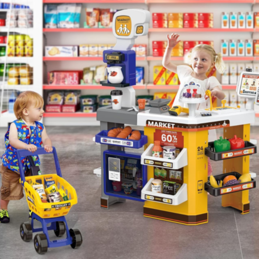 Set Interactiv Magazin cu Accesorii – Experiență Completă de Joacă