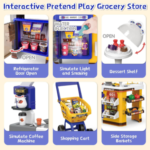 Set Interactiv Magazin cu Accesorii – Experiență Completă de Joacă