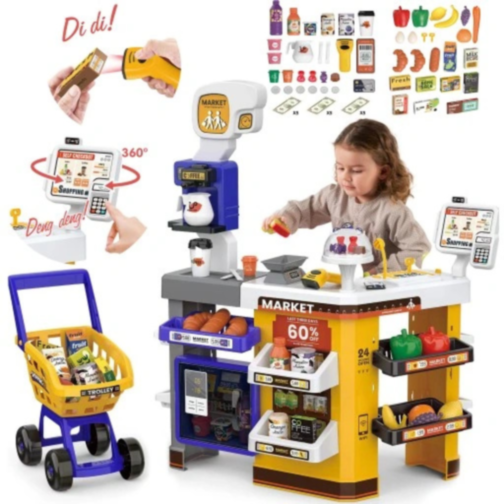 Set Interactiv Magazin cu Accesorii – Experiență Completă de Joacă