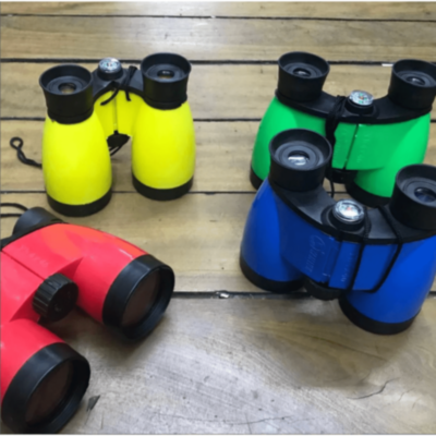 Binoclu Colorat pentru Copii cu Busolă Decorativă (culoare aleatorie) | image