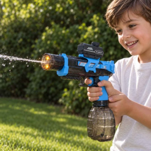 Pistol electric cu apă și lumini pentru copii