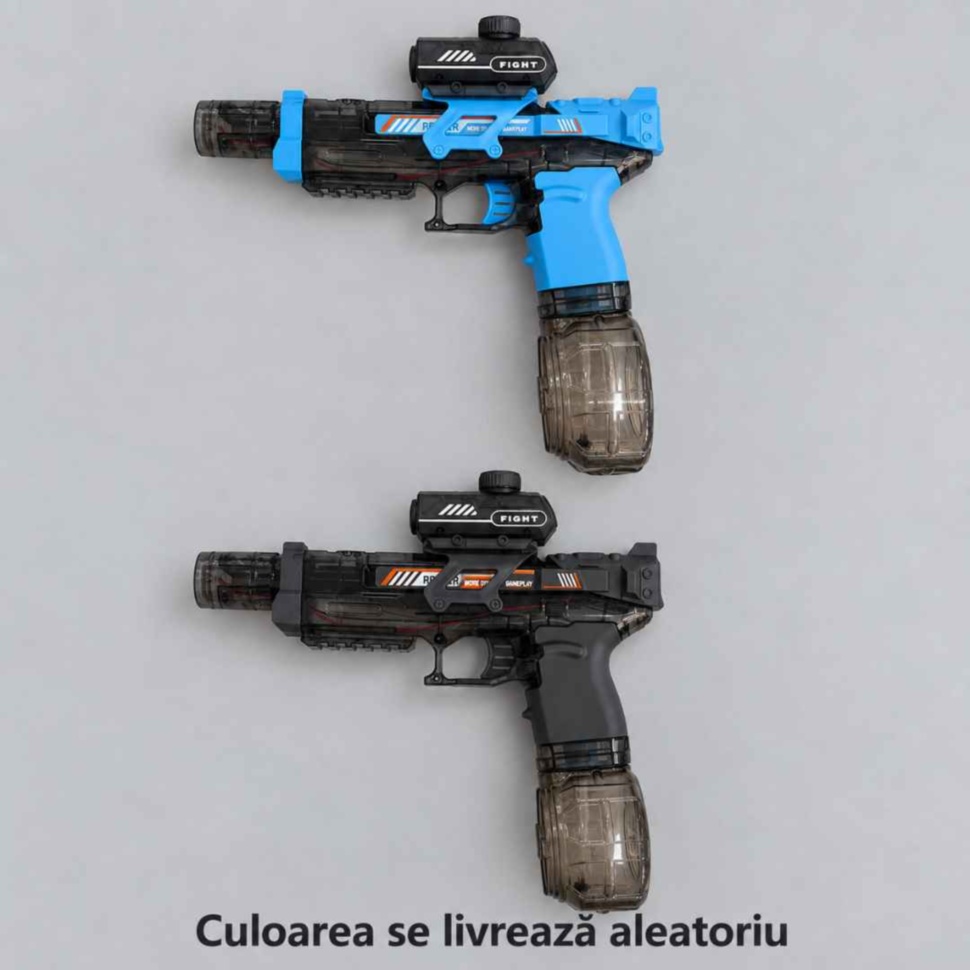 Variantele de culoare ale pistolului electric cu apă; culoarea se livrează aleatoriu