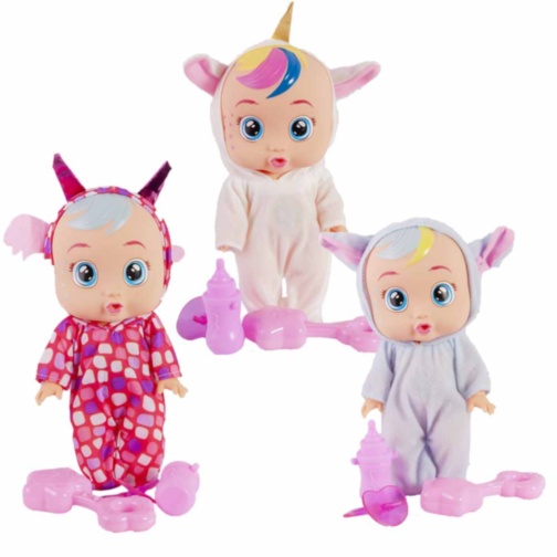 Păpușa Cry Babies cu 4 Sunete Realiste, 28cm
