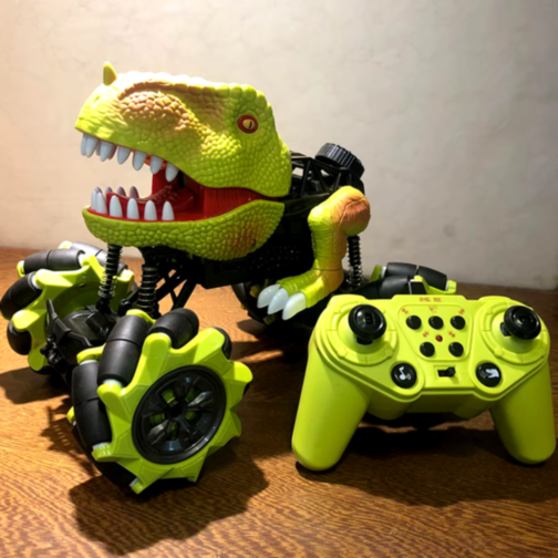 Mașină Stunt Dinozaur cu Abur și Sunete