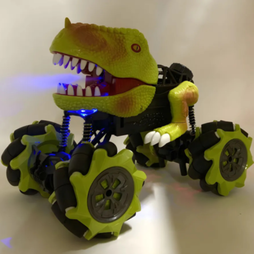 Mașină Stunt Dinozaur cu Abur și Sunete