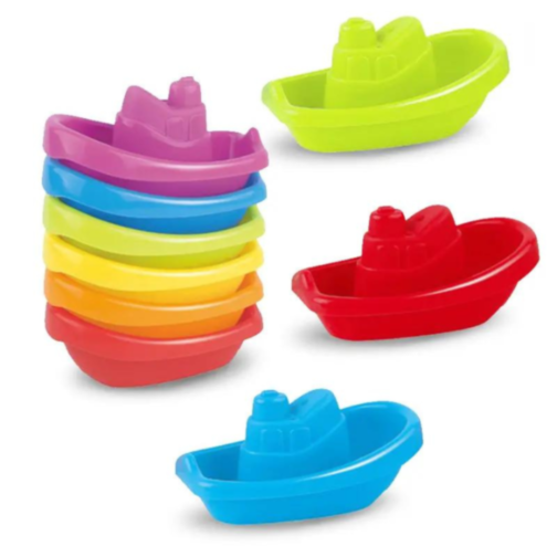 Set 6 Bărcuțe Colorate pentru Joacă în Apă și Nisip