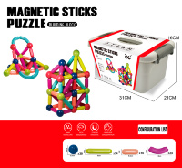 Constructor Magnetic Sticks 138 Piese