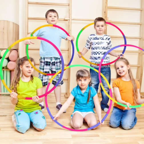 Hula Hoop Colorat - Ușor de Asamblat și Transportat, Diametru 60cm