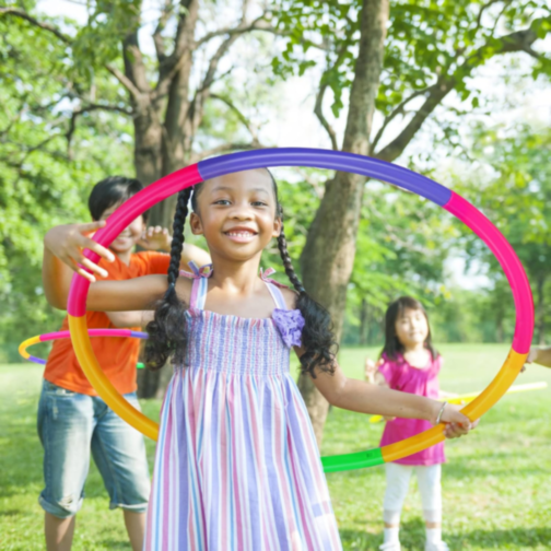 Hula Hoop Colorat - Ușor de Asamblat și Transportat, Diametru 60cm