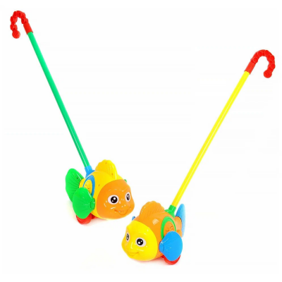 Peștișor Interactiv cu Mâner – Jucărie Colorată pentru Plimbări (culoare aleatorie) | image