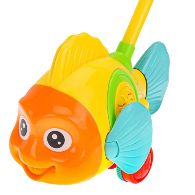 Peștișor Interactiv cu Mâner – Jucărie Colorată pentru Plimbări (culoare aleatorie) | image