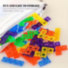 Joc de Construcție cu Blocuri Colorate Tetris Puzzle