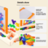 Joc de Construcție cu Blocuri Colorate Tetris Puzzle