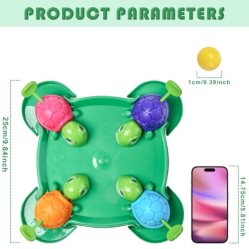 Joc Interactiv cu Țestoase și Biluțe Colorate