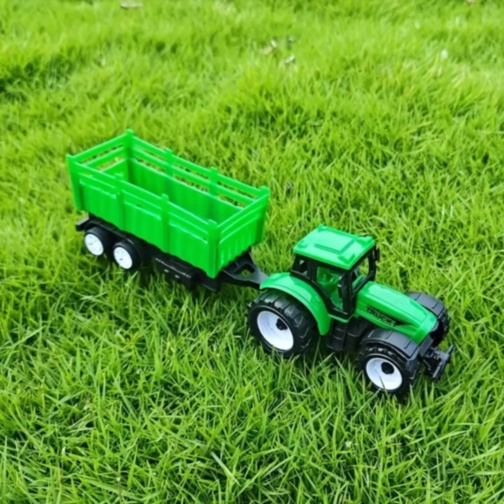 Tractor cu Remorcă Detașabilă cu Inerție pentru Copii