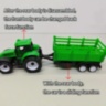 Tractor cu Remorcă Detașabilă cu Inerție pentru Copii