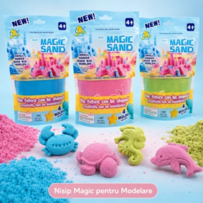 Nisip Magic pentru Modelare cu Forme Marine 500g | image