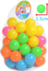 Set 50 Bile Colorate din Plastic, 5.5cm