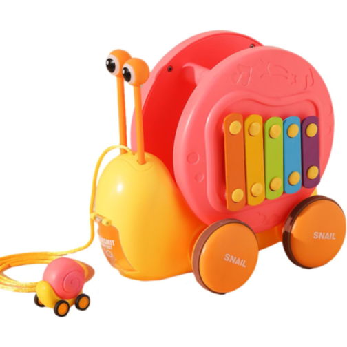 Melcul Multifuncțional 3-în-1 cu Xilofon și Catapultă (culoare aleatorie)