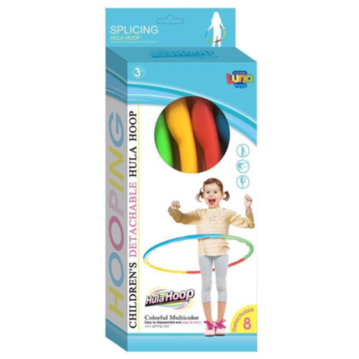 Hula Hoop Colorat - 8 Piese, Diametru 79 cm